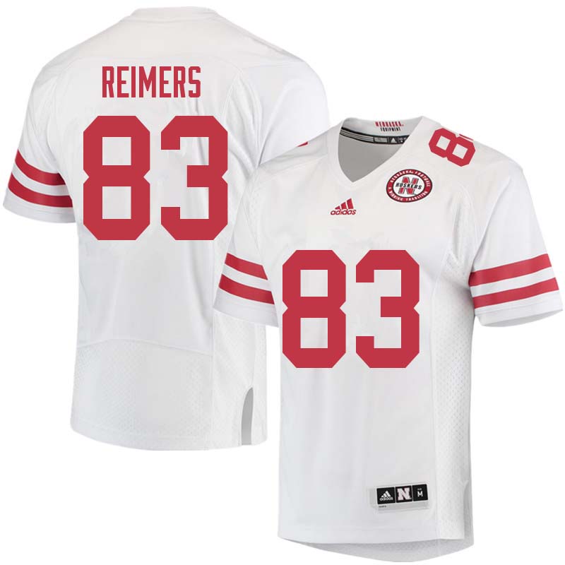 Men #83 Bryan Reimers Nebraska Cornhuskers College Football Jerseys Sale-White - Click Image to Close
